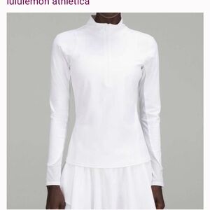 Lululemon Athletica Women's Pure White Long Sleeve Top
